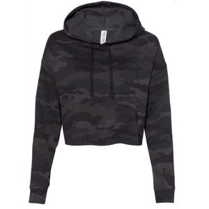 Camo cropped hoodie